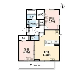 スターブル幸加Ⅱ【2階】の間取り