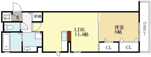 ロータス【3階】の間取り