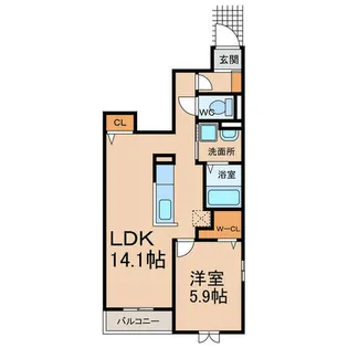 パストラル【1階】の間取り