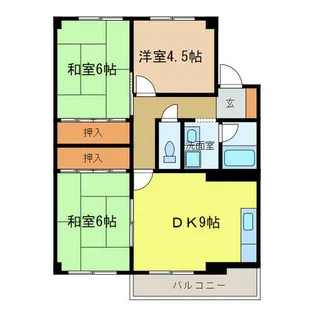 カルムハイツ千代田【306号室】の間取り