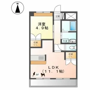 リアン【3階】の間取り