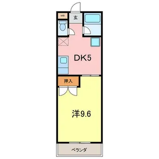 ジョリヴィ安城今池【5階】の間取り