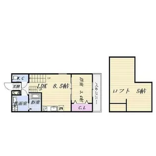 Park Side 吹上【1階】の間取り