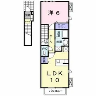 ベルメゾン【2階】の間取り