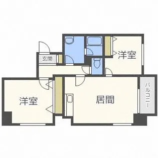 フェリーチェひばりが丘【702号室】の間取り