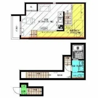 Raffine賑町【208号室】の間取り