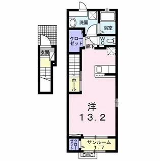 クレアガーデン大高台【2階】の間取り