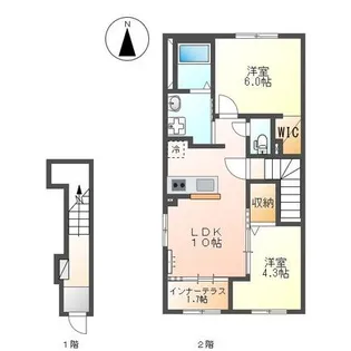 シェトワ【2階】の間取り