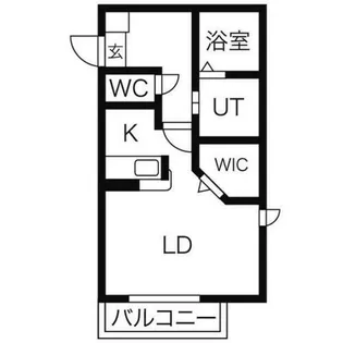 クレール高畑【102号室】の間取り
