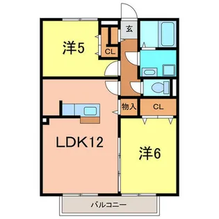 エーデルハイム碧海【2階】の間取り