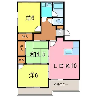 ハイツマルマン【3階】の間取り