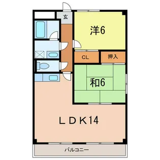 アピオン【5階】の間取り