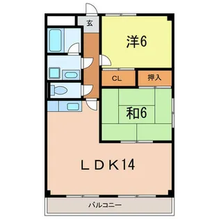 アピオン【3階】の間取り
