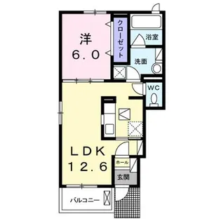 レガーロ サウスⅠ【1階】の間取り