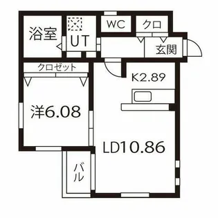 ダ・ヴィンチ吹上【1階】の間取り