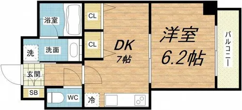 エルブ南船場【11階】の間取り