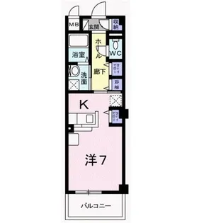 サニーキャンプ東雲Ⅱ【1階】の間取り