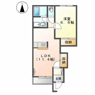 メルベーユ ライフ【1階】の間取り