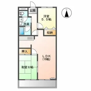 サンスクウェア【1階】の間取り
