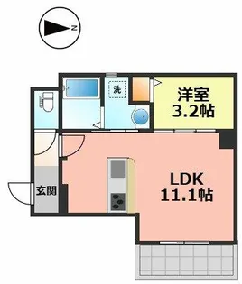 SUN RING JOSHIN【1階】の間取り