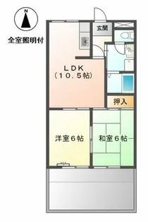 フローレンスシバ【1階】の間取り