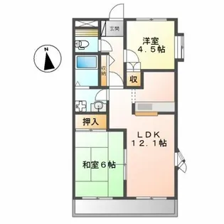 ミレニアムダイトク【2階】の間取り