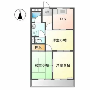 メゾンエクセルⅡ【1階】の間取り