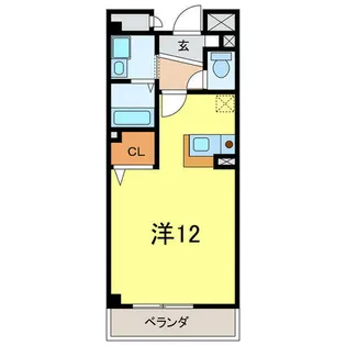 スターブル【102号室】の間取り