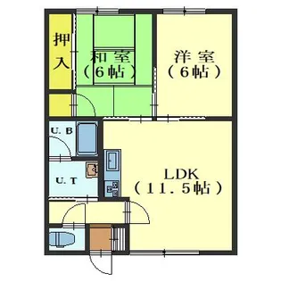 タヒラレジデンス【102号室】の間取り