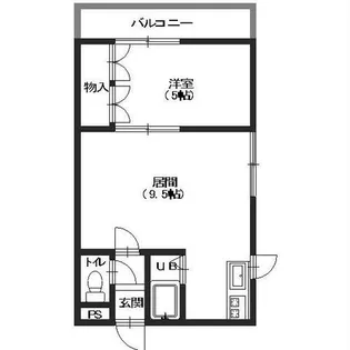 メゾンポルト【402号室】の間取り
