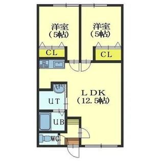 ヴァンベール【102号室】の間取り