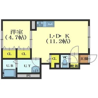 メゾンジャンティⅢ【103号室】の間取り