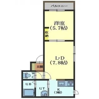 ANNE JUDE【203号室】の間取り