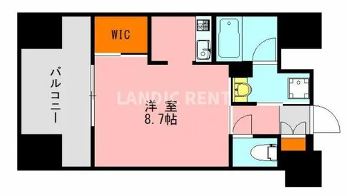 アソシアグロッツォ天神サウス【14階】の間取り