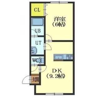 ブランシールK【201号室】の間取り