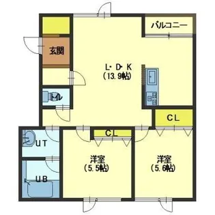 グランメゾン【202号室】の間取り