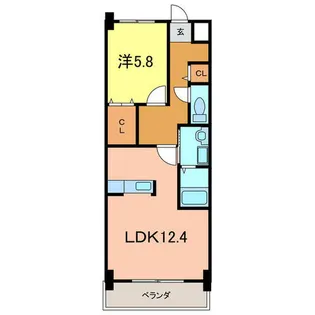 プリンセスガーデン本館【202号室】の間取り