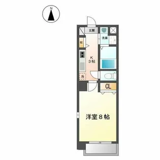 カルム幅下【503号室】の間取り