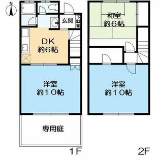 兵庫県西宮市桜町【タウンハウス】の間取り