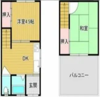 大阪府大阪市住之江区住之江3丁目【一戸建】の間取り