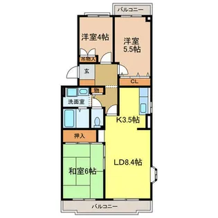 エミネンス立矢【2階】の間取り
