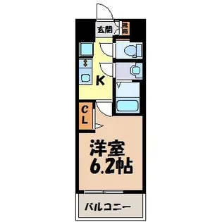プレサンスNAGOYAシティオ【8階】の間取り