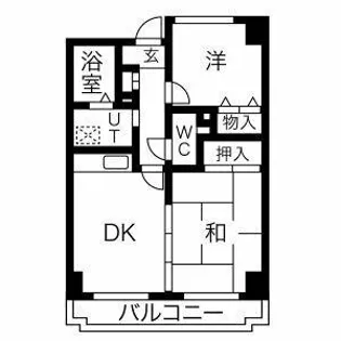 オクト千歳【4階】の間取り