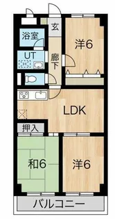 ロイヤルハイツ鶴見【3階】の間取り