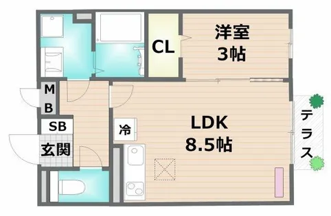 ハナミズキ【1階】の間取り