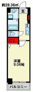MDI Vista mare門司駅前【5階】の間取り
