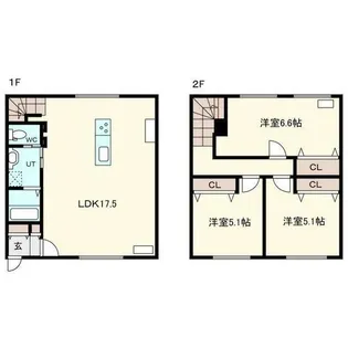 D-house N20【A号室】の間取り