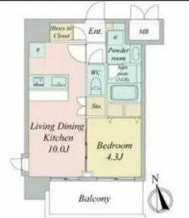 スプランディッド大須門前町【11階】の間取り