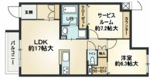 ブレスト我孫子町【3階】の間取り