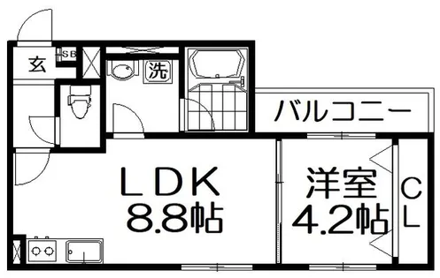 ALEGRIA枚方North【2階】の間取り